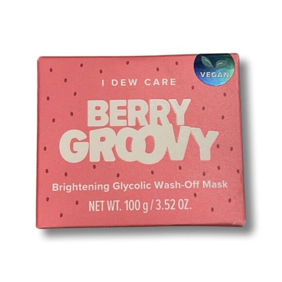 I DEW CARE Berry Groovy Brightening Glycolic Wash-Off Mask - 3.52 oz - NIB - Picture 10 of 12